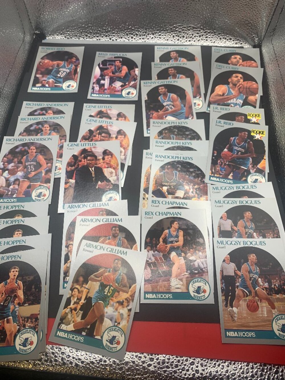 33ct 1990 nba hoops charlotte hornets basketball trading cards